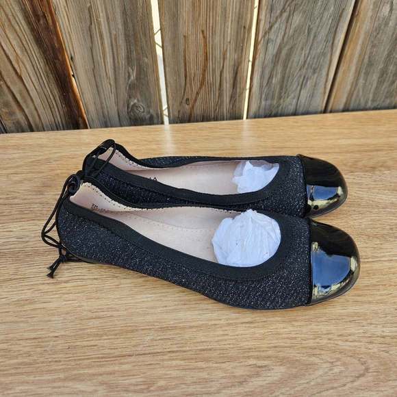 Aeizona Jean Con. Elegant Black Girls Flats Size 2M - Picture 9 of 15
